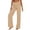 *Khaki, variant on VBVC Women's Cotton-Linen Palazzo Pants,Summer High Waist Trousers For Women,Ladies Pull-On Beach Sweatpants with Pockets,Khaki,S-2XL