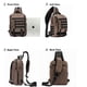 thumbnail image 2 of Mochila bandolera NICGID para el pecho y el hombro para portátil de 13,3", 2 of 7