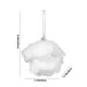 thumbnail image 3 of Adornos navideños, regalos navideños, árbol de Navidad, colgante navideño, pétalos blancos de espuma, adorno para escaparate, bola navideña., 3 of 6