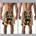 thumbnail image 3 of luoweisi Men's Beach Shorts Quick Dry Swim Trunks with Mesh Lining Sheepdog L, 3 of 5