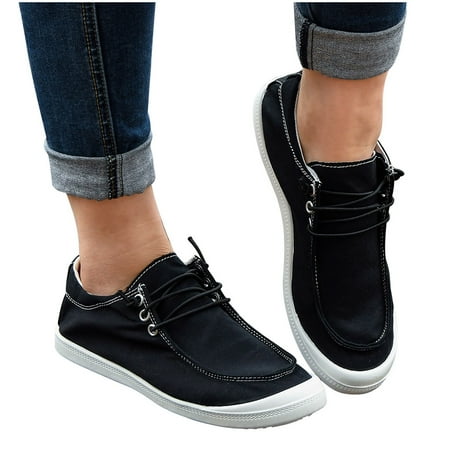 

Zanvin Womens Slip On Sneakers Clearance Women s Slip On Shoes Classic Comfort Walking Sneakers Shoes Black 40