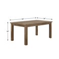 thumbnail image 2 of Lexicon Janina Transitional Wood Dining Room Table in Natural, 2 of 4