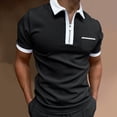 thumbnail image 2 of JTieacloth Button Collar Shirts Men's Spring And Summer Fashion Loose Lapel Lace Up 3D Digital Solid Color Short Sleeved Top T Shirt Shirt Top White L, 2 of 4