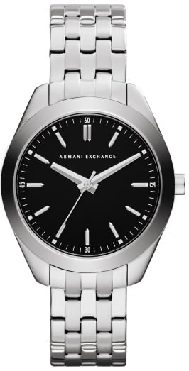 armani exchange women's watch silver