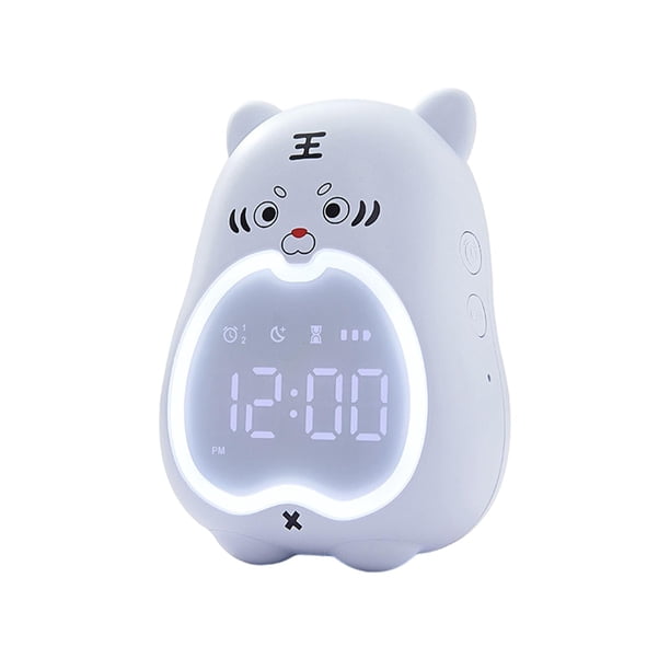 Despertador LED Luz Escritorio Dormitorio Temporizador para adultos azul Gloria Reloj digital