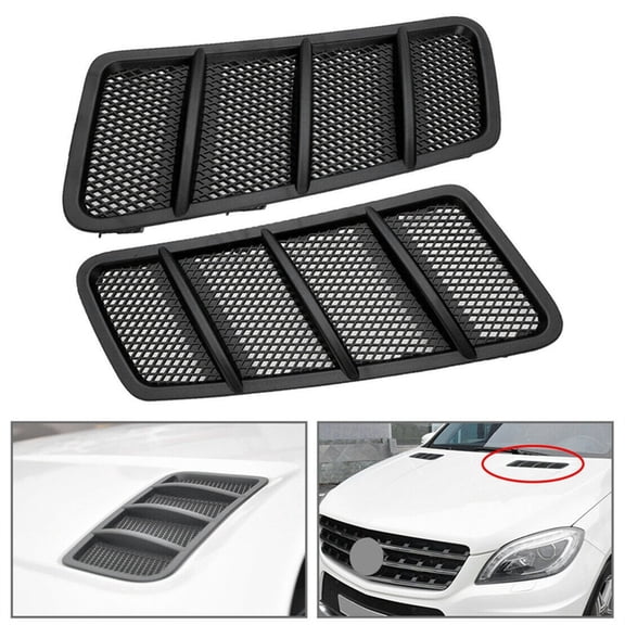 Driver Hood Air Vent Grille Cover Fit For Mercedes W166 ML GL Class 2012-2015 Pair