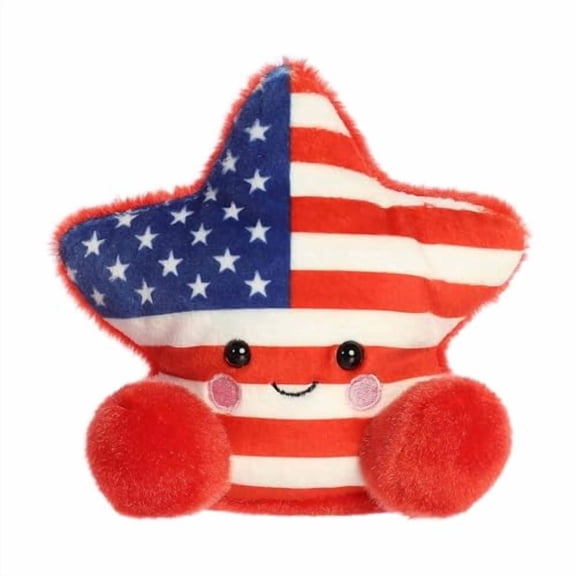 Aurora® Adorable Palm Pals™ Americana Star™ Stuffed Animal - Fun Collectible Plush for Kids and Adult Collectors - Perfect for Decorating Rooms and Birthday Gifts - Multicolor 5 Inches