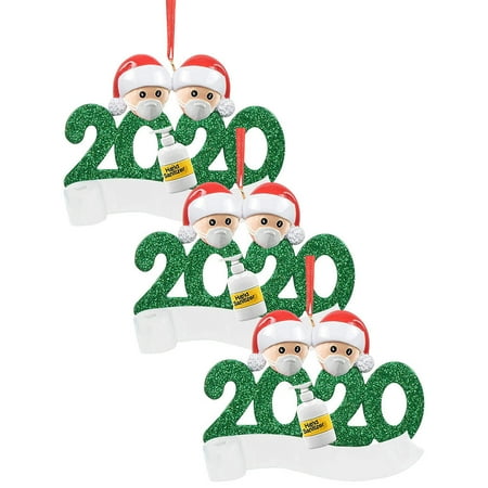 

Veki Decorations Survived Personalized Holiday Of 3pc Christmas Ornament 2020 Family Decoration Hangs Teardrop Chandelier