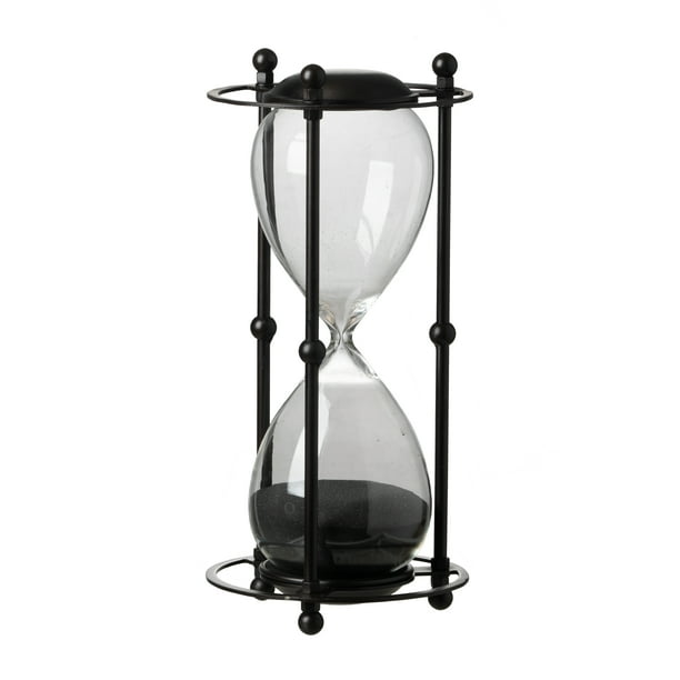 Hourglass in Stand - Black Sand, Black - Walmart.com - Walmart.com