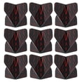 thumbnail image 1 of Unique Bargains Fléchettes de Vol, 9 Pack Accessoires de Fléchettes Standard pour Animaux Style Rayé, Noir, Gris, Rouge, 1 of 5