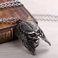 thumbnail image 7 of HOOUN Cool Mens Monster Predator Necklace Pendant Stainless Steel, 7 of 7