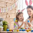 thumbnail image 3 of JHGoosa Wooden Easter Dwarf Rabbit Decoration Ornaments For Easter Home Desktop Decorations, 3 of 9