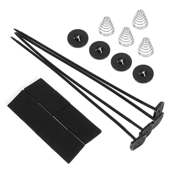 Niceauty Black Radiator Cooling Fan Mounting Kit Reliable Plastic for Cars