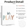 thumbnail image 2 of Playroom Nursery Wall Art Decor Boho Baby Girl Canvas Rainbow Wall Art Kids Room Prints Nursery Pictures Play Sign Kids Artwork Posters Baby Girl Painting for Bedroom, 2 of 5