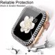 thumbnail image 5 of 2 Piezas Fundas Compatibles con Apple Watch Bumper Case Series 4 5 6 44mm Protector iWatch Bling Diamond Rhinestone Marco de Cristal Brillante Funda Protectora para iwatch 44mm Accesorio-Transparente Rojo Verde, 5 of 5