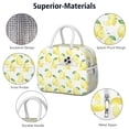 thumbnail image 4 of Lunch Bag Lunch Box for Women Reusable Insulated Lunch Bags,Water-Resistant Art Lemons Cooler Lunch Tote Bag, Large Capacity for Work Travel Picnic, 4 of 6