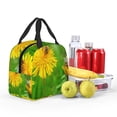 thumbnail image 5 of Honeii Bees Pollinates A Yellow Dandelion Print Lunch Bag Women, Lunch Box Lunch Bag for Women Adult Men, Small Leakproof Cute Lunch Tote Large Capacity Reusable, 5 of 8