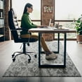 thumbnail image 5 of Office Chair Mat for Hardwood & Tile Floor,Moroccan Grey Distressed 36"x48" Computer Chair Mat for Rolling Chairs Carpet,Under Desk Non Slip Gaming Rug,Low-Pile Rubber Backing Large Protector Mat, 5 of 6