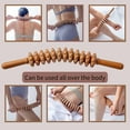 thumbnail image 3 of Curved Wood Therapy Roller Massage Tools（Beech）, Lymphatic Drainage, Wooden Massage & Muscle Roller Stick | Maderoterapia Rolling Body Massager for Pain Relief,| 17.3 inches, 3 of 5