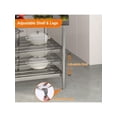 thumbnail image 2 of Qinaqin 30 X 36 Inches NSF Certified Folding Stainless Steel cm de Anchoork Mesa con Backsplash Ajustable Undershelf para Resistente Commercial Kitchen Food Prep, 2 of 6