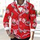 thumbnail image 4 of Xuyuer Valentine's Day Hawaiian Shirt Tuxedo for Men Graphic Long Sleeve Party Tux Tee Casual Top Button Down Shirts, 4 of 7