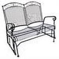 thumbnail image 2 of Charleston Wrought Iron Double Glider, Charcoal, 2 of 2