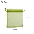 thumbnail image 2 of 50pcs Organza Bags 4x5 Inch Drawstring Favor Pouches Sheer Mesh Bag for Gift Jewelry Wedding Party Army Green, 2 of 6