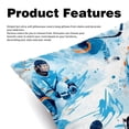 thumbnail image 2 of Lce Hockey Set of 2 Velvet Throw Pillow Covers Inserts for Bed Pillow - 16x16 18x18 20x20 Inches with Unique Patterns for Various Occasions, 2 of 6