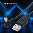 thumbnail image 4 of Versatile USB to DC5.5 x 2.1mm Charging Wire Perfect for Speakers, Attendance Machines, and More Straight/Angled Plug, 4 of 8