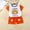 Orange-A, variant on Virmaxy 6Months-6T Toddler Suit Boys Baby Girls Fashion Cute Puppy Printed Short Sleeve Top Casual Suit Blue-C 6-9 Months