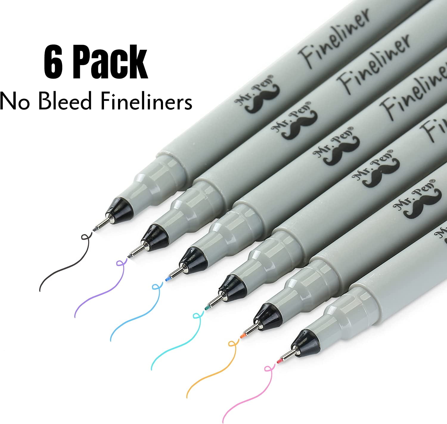 Mr. Pen- Fineliner Pens, 0.2 mm, 6 Pack, Ultra Fine, No Bleed, Bible