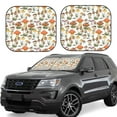 thumbnail image 2 of Picia Mushrooms 2 Piece Car Windshield Sun Shade Foldable | Foldable Sun Shield for Front Window Blocks UV Rays and Keeps Your Vehicle Cool-Medium, 2 of 7