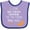 Lavender and Purple, variant on Inktastic I Love My Twin Sister to the Moon and Back Boys or Girls Baby Bib