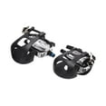 thumbnail image 1 of Pedales de bicicleta de 2x para bicicletas de ejercicios fáciles de instalar pedal de ciclismo interior resistente con jaula de los pies para piezas, 1 of 8