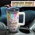 thumbnail image 5 of 40 oz Happy Easter Tumblers with Handle and Straw, Rabbit 40oz Stainless Steel Vacuum Insulated Travel Coffee Mug Cup Water Bottle, Easter Stuff Accessories Gifts for Women, 5 of 6