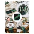 thumbnail image 3 of Green Marble Cloth Napkins Set of 8 Reusable Dinner Napkins, Gold Abstract Vintage Modern Ombre Art Cocktail Napkin Washable Table Napkins for Wedding/Holiday Party/Baby Shower 20"x20", 3 of 7