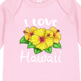 thumbnail image 4 of Inktastic I Love Hawaii Hibiscus Flowers Boys or Girls Long Sleeve Baby Bodysuit, 4 of 5