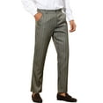 thumbnail image 5 of INSPIRE CHIC Striped Dress Pants for Men's Contrast Color Business Trousers, 5 of 5