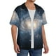 thumbnail image 2 of Fotbe The Galaxy Camisa Estampada de Manga Corta para Hombre, Casual de Verano, Estilo Playero, Sin Arrugas-Medium, 2 of 5