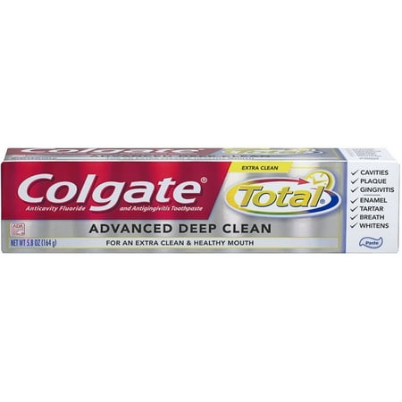 Colgate totale avancée Deep Clean Fluoride Toothpaste, 5,8 oz (Lot de 4)