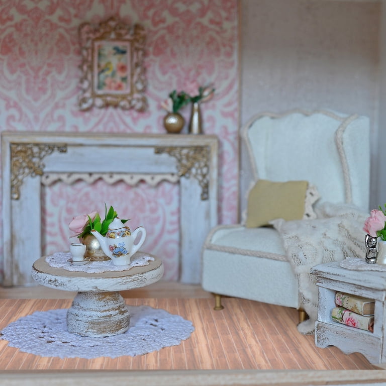 HEMOTON 25 Sheets Doll House Wallpaper - Mini Peel And Stick Self-Adhesive Paper For DIY Dollhouse Decor | A4 Size, Assorted Patterns