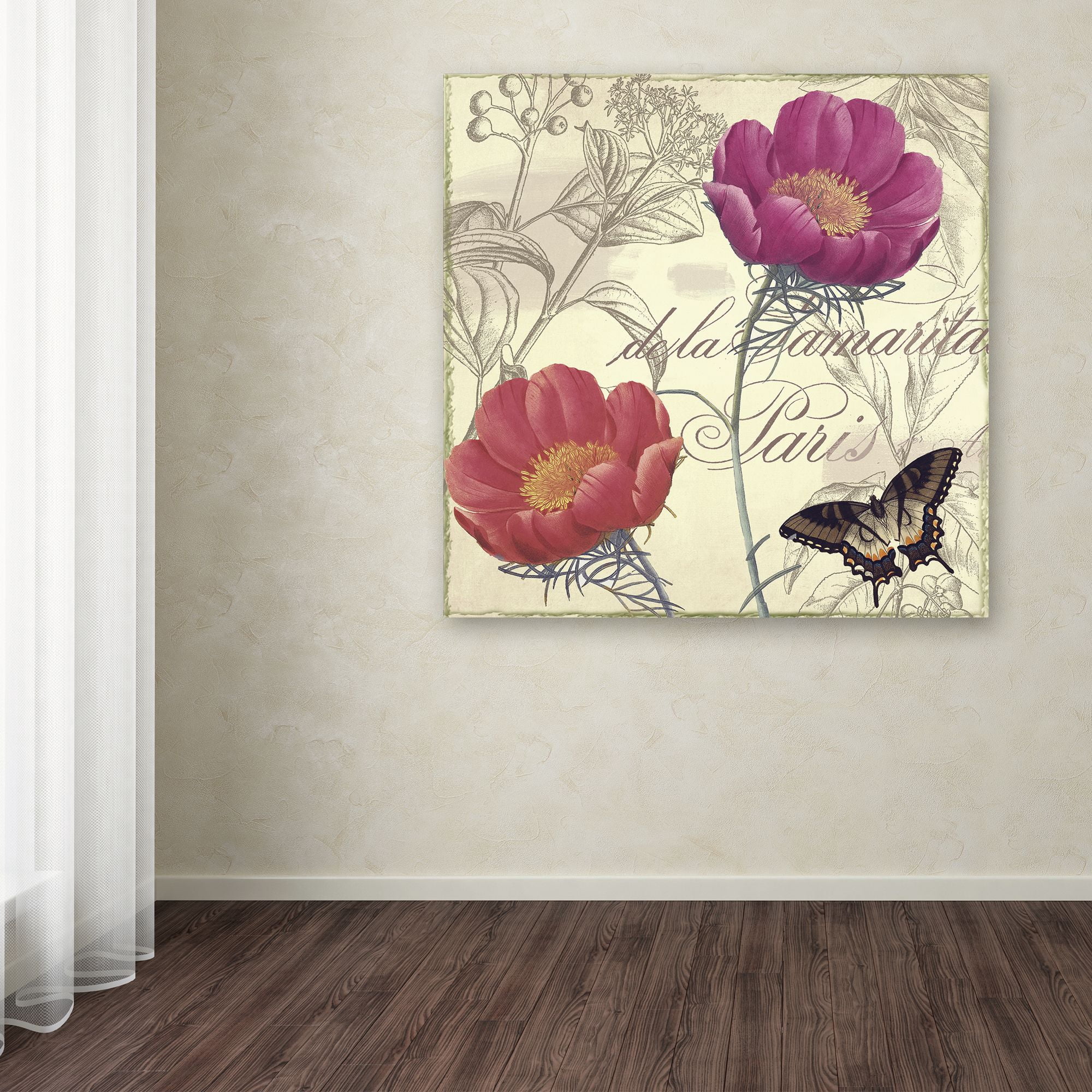 Trademark Fine Art "Petals of Paris I" Canvas Art by Color Bakery