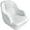 All white, variant on Boat Seat with Armrests,Flip-Up Captain Boat Seat for Fishing/Pontoon Boats,Captains Bucket Seat,Waterproof Boat Captain Chair Aluminum Hinges Stainless Steel Screws