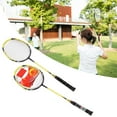 thumbnail image 1 of Fosa 1 Pair High-strength Sport Badminton Racket Durable Aluminium Alloy Battledore With Carry Bag,  High-strength Badminton Racket, Aluminium Alloy Badminton Racket, 1 of 8