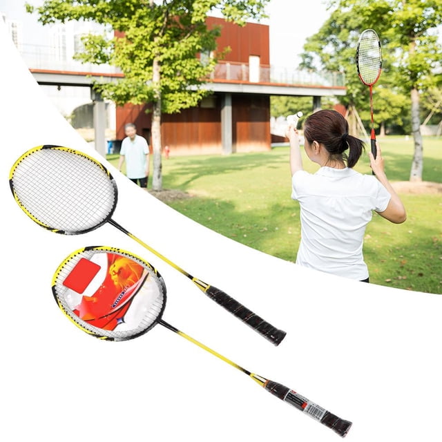 Fosa 1 Pair High-strength Sport Badminton Racket Durable Aluminium Alloy Battledore With Carry Bag, High-strength Badminton Racket, Aluminium Alloy Badminton Racket