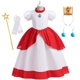 thumbnail image 1 of Vestido de princesa melocotón para niña, disfraz de Halloween, ropa de actuación de escenario para niños, trajes de fiesta de Carnaval de cumpleaños Fivean unisex, 1 of 2