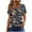 C-Black, variant on ZQUUVOU Women's T-Shirt Button Front Pleated Short Sleeved Blouse A-Light Blue (2XL)
