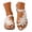 01-Beige, variant on Women's Flower Flat Sandals with Ankle Strap Open Toe Summer Comfortable Wedding Bride Beach Sandals 01-Beige 9
