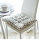 thumbnail image 1 of Nvzi Cojín de asiento para jardín, patio, hogar, cocina, oficina, grueso y cómodo, triángulo gris, 18 x 18 pulgadas, 1 of 1