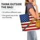 thumbnail image 2 of Disketp American Flag And Baseball Bolsa Tote Estampada para Mujer, Bolso de Hombro y de Mano para Compras y Viajes, 2 of 8